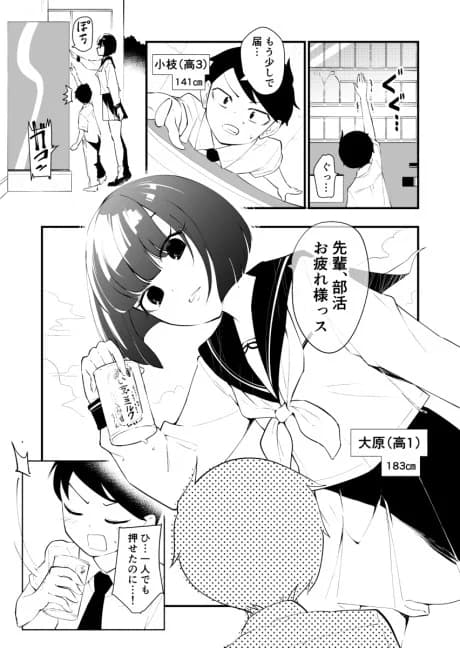 Koushinchou no Kouhai ♀ to Teishinchou no Senpai ♂ ga Ren'ai ni Hatten Suru made