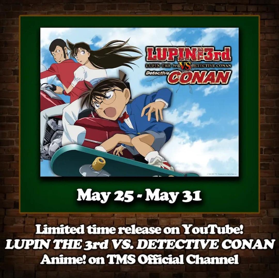 Lupin III e Detetive Conan podem ganhar filme crossover, mas ainda sem confirmação oficial