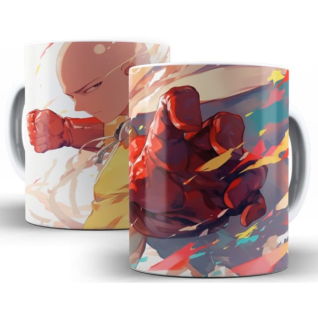 One Punch Man lança caneca oficial com Saitama: o soco mais poderoso na sua xícara