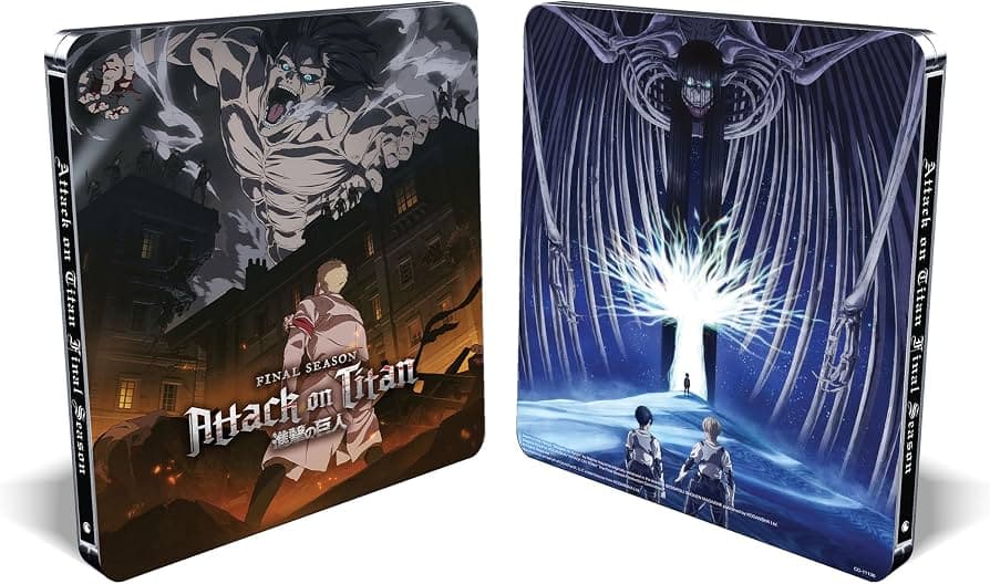 Attack on Titan ganha edição SteelBook 4K e Blu‑ray, estreia em 26 de janeiro
