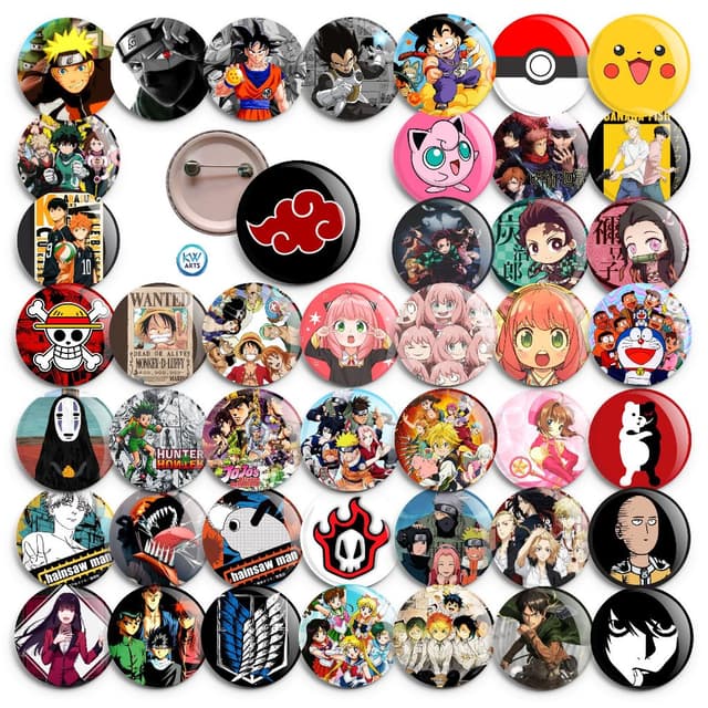 ThayOn apresenta novos kits de bottons de anime e games, garanta o seu no Instagram