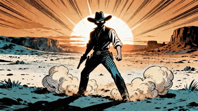 Neon Sundown: mangá cyber‑cowboy gratuito no Instagram