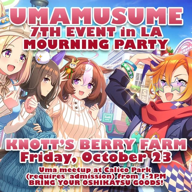 Umamusume reúne fãs no Cosplay Trackside após concerto cancelado em Los Angeles