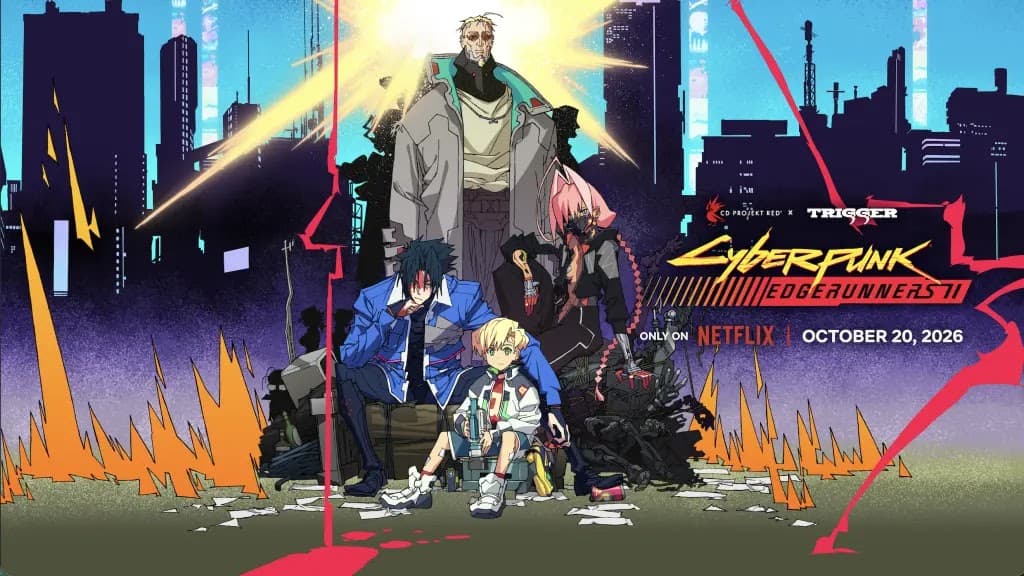 Cyberpunk: Edgerunners 2 revela novo poster e trailer com mais personagens