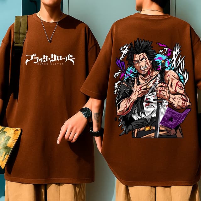 Black Clover lança camiseta oversized do capitão Yami e já está à venda no Brasil