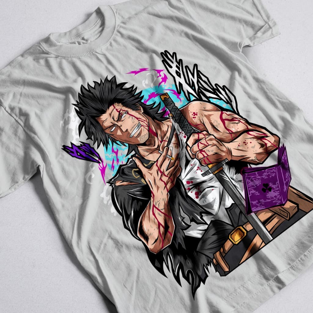 Black Clover lança camiseta oficial do capitão Yami com a frase “Surpass Your Limits” por $13,33