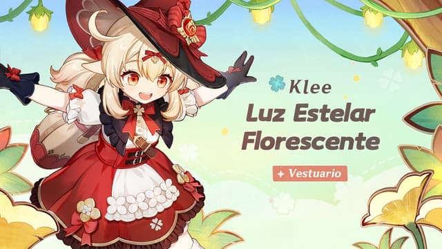 Klee de Genshin Impact aparece em cosplay de bruxa no Halloween da HoYoverse