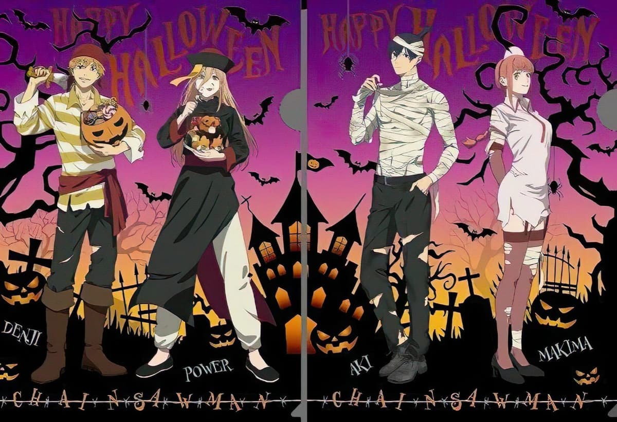 Chainsaw Man inspira fan‑art de Halloween e leva 12h 39min para ficar pronta
