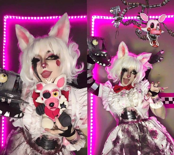 Mangle de Five Nights at Freddy’s 2 arrasa em cosplay no Instagram