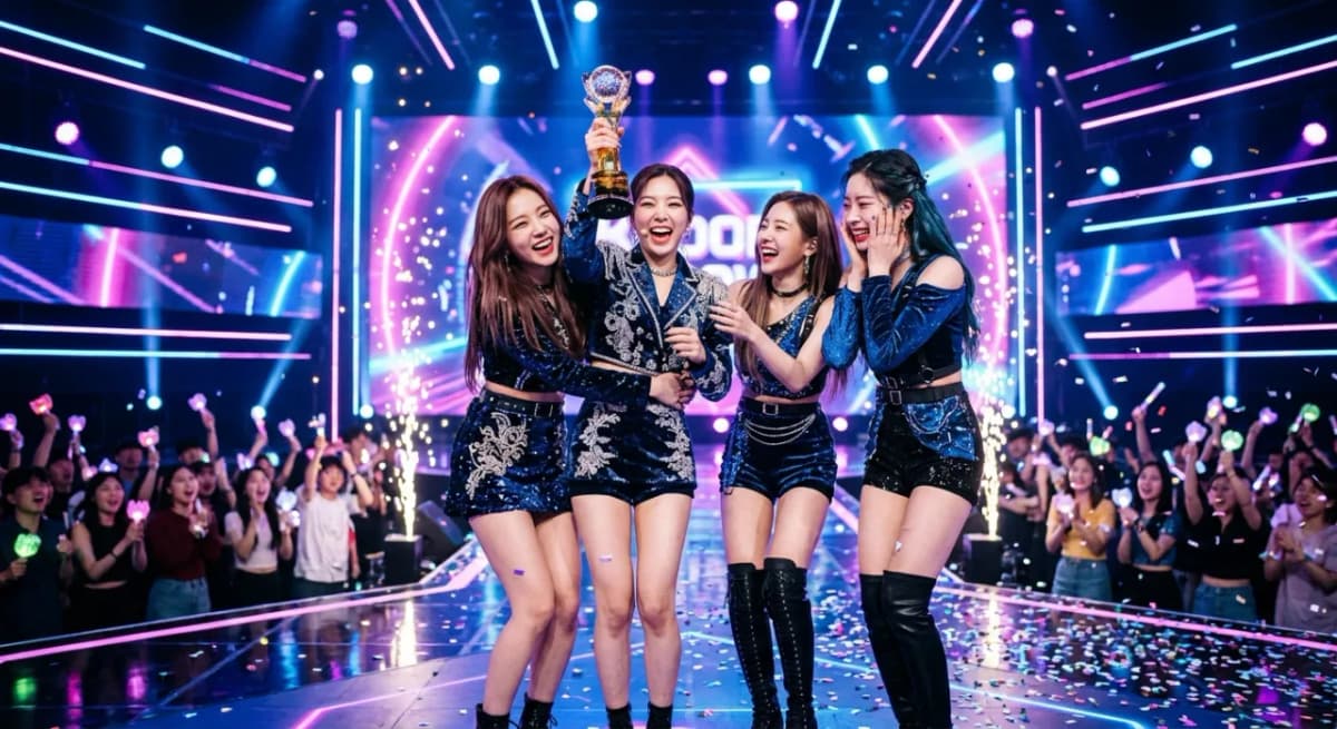 A2O LITE apresenta “NEON” ao vivo no Music Bank da KBS