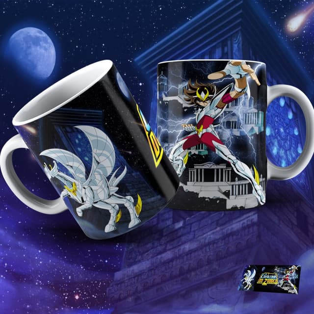 Cavaleiros do Zodíaco ganha caneca exclusiva no Café com XP e já está à venda via Instagram
