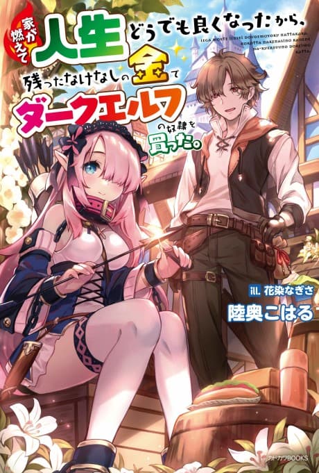 Capa de Ie ga Moete Jinsei Dou Demo Yoku Natta kara, Nokotta Nakenashi no Kin de Dark Elf no Dorei o Katta.
