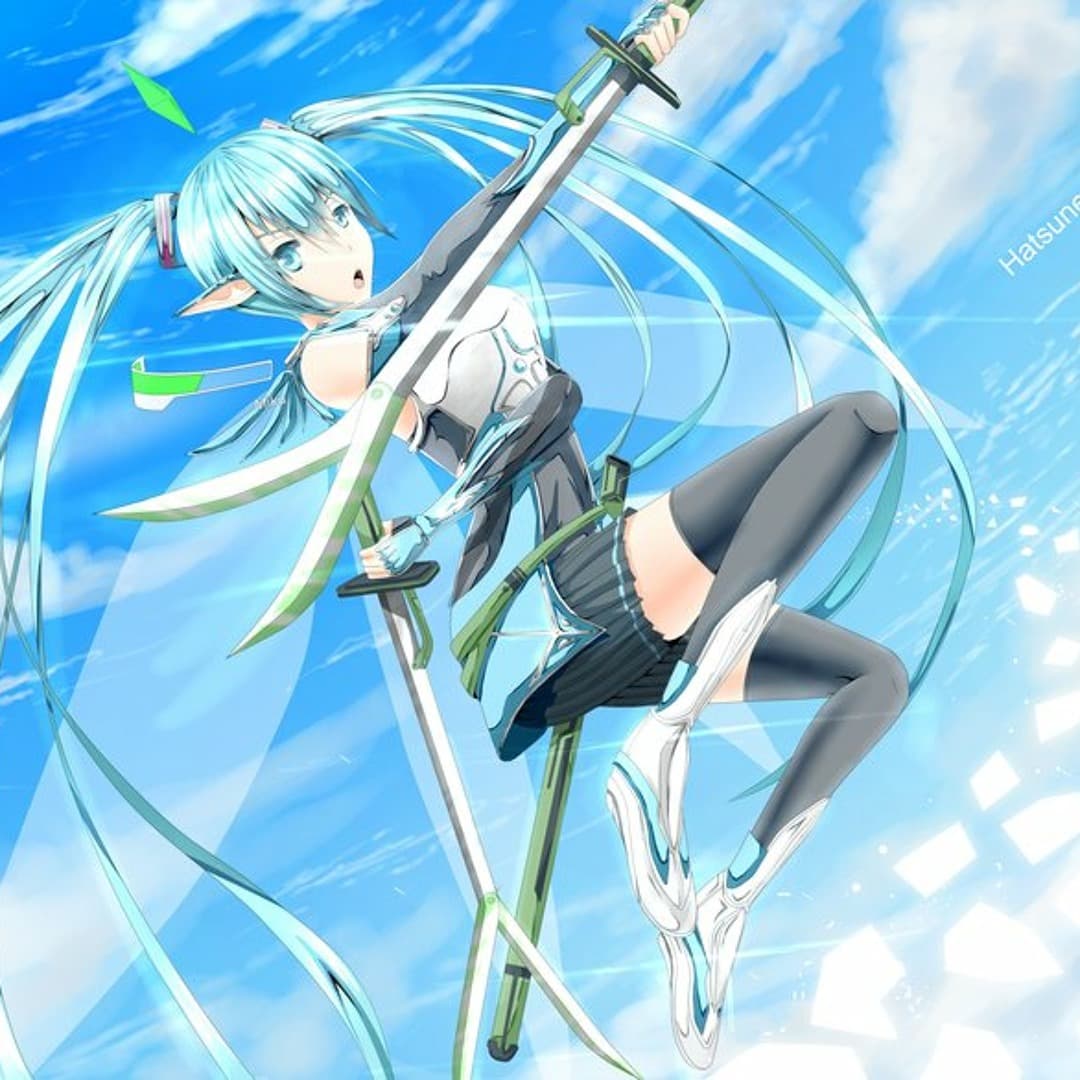 Hatsune Miku em estilo Sword Art Online: fan art feita à mão ressurge em 2026