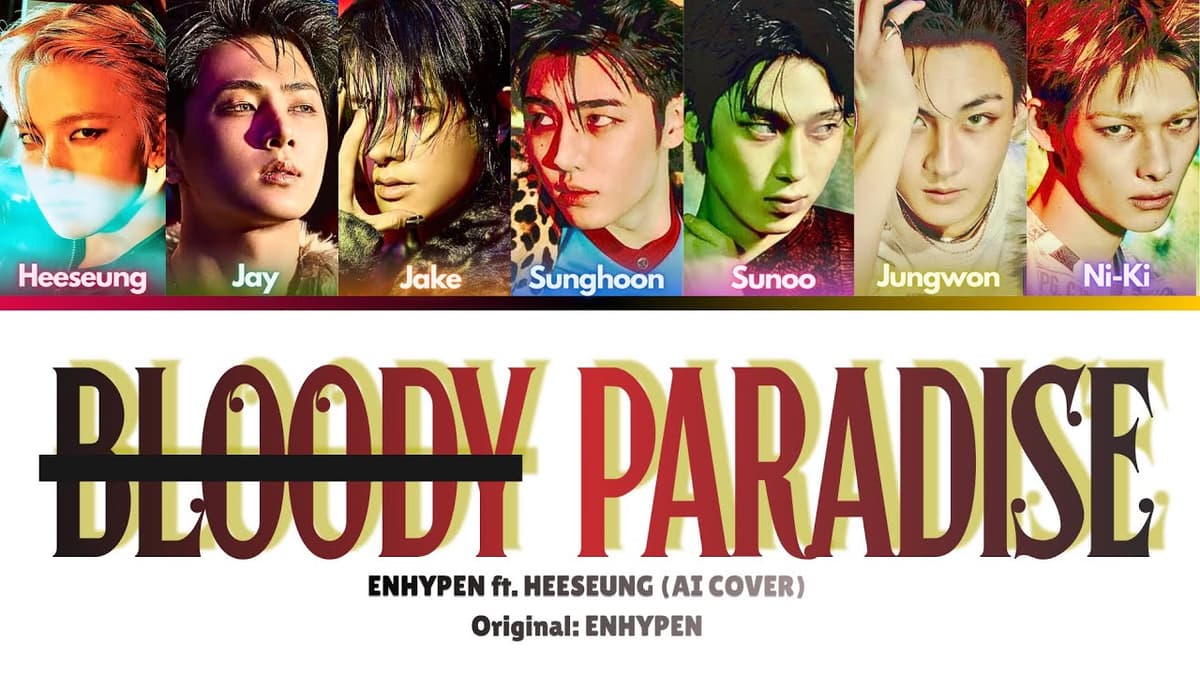 ENHYPEN ganha cover de “Bloody Paradise” por a_kismet_ com foto impactante