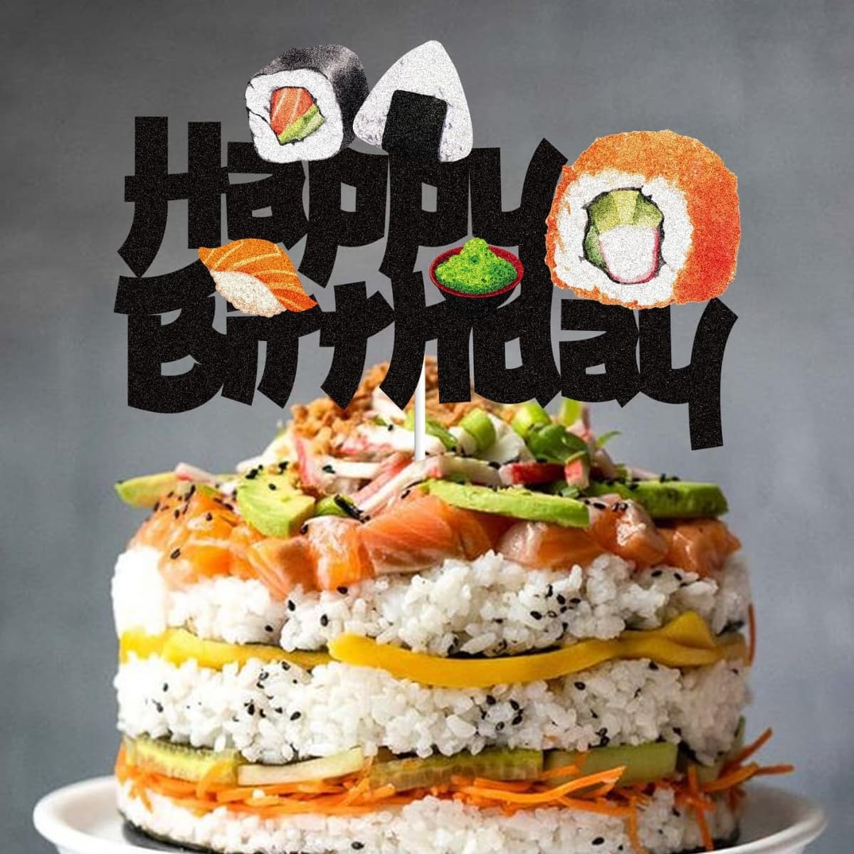 Brasil Sushi surpreende com Bolo de Sushi no aniversário de Miguel