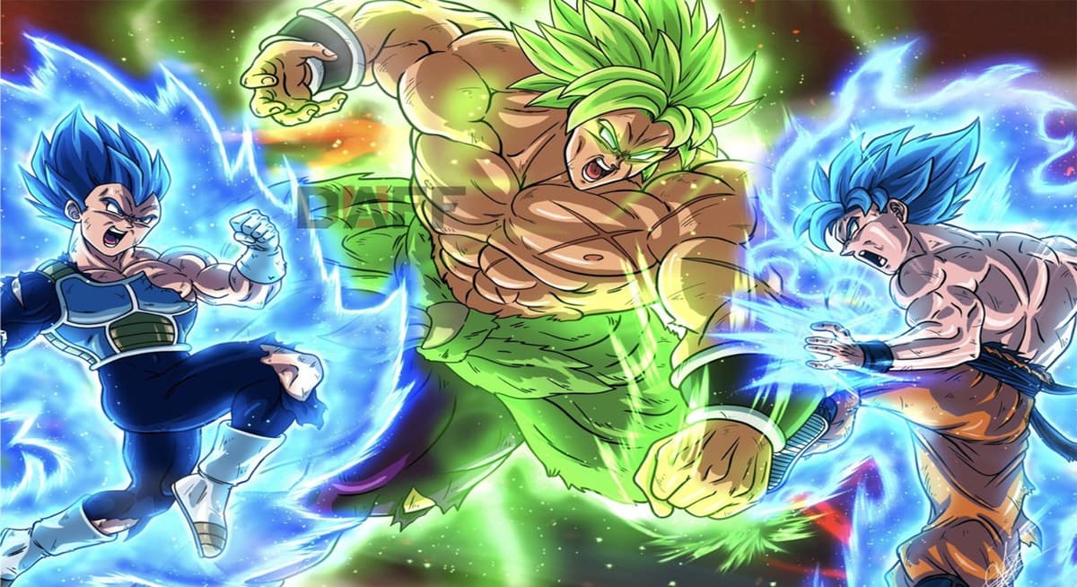 Dragon Ball Super: Broly mostra batalha explosiva de Goku, Vegeta e Broly em post no Instagram