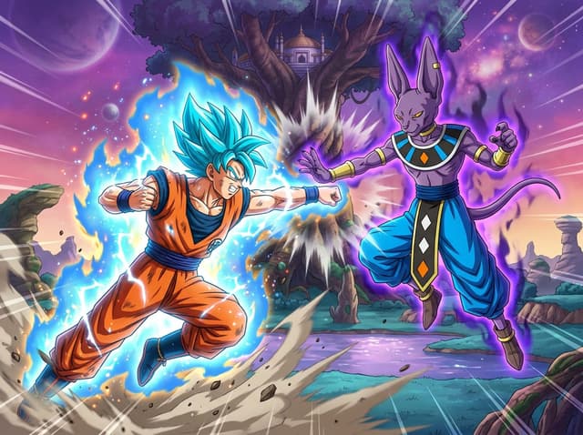 Beerus aparece em post de Dragon Ball e fãs se perguntam se Goku o superará