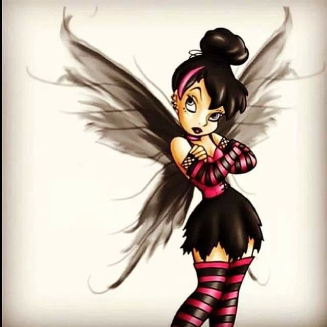 Tinkerbell ganha versão goth no Instagram e surpreende fãs de cosplay