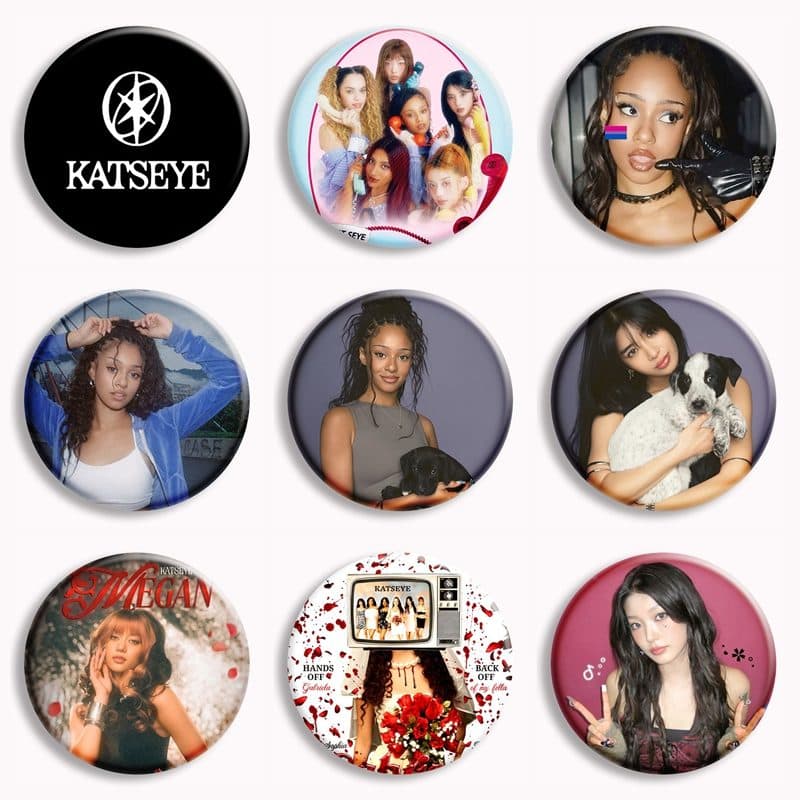 Katseye lança pins de botão K‑pop por €6 e compra é feita por DM