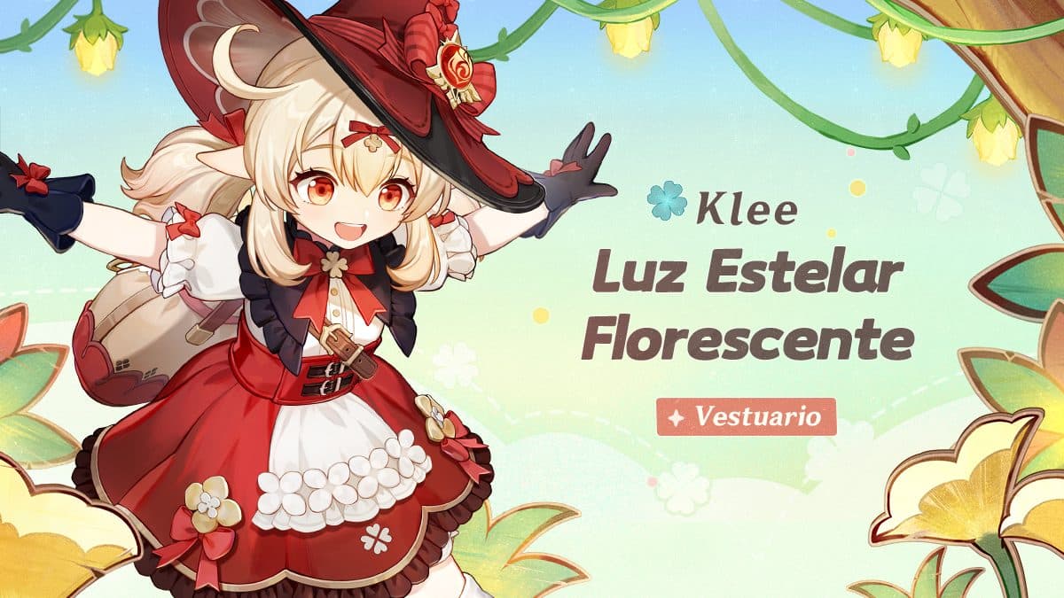 Klee de Genshin Impact aparece em cosplay de bruxa no Halloween da HoYoverse