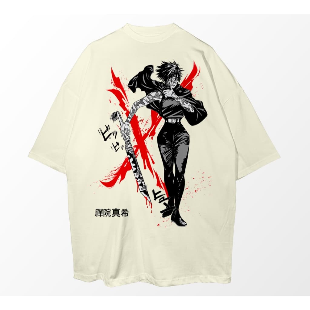 Jujutsu Kaisen lança polo oversized de Maki com descontos de Cyber Day